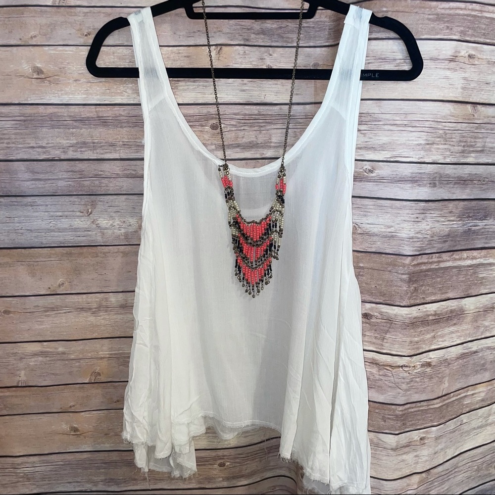 *FREE w purchase* or $8 - Beaded Tribal Fringe Necklace - Picture 10 of 14